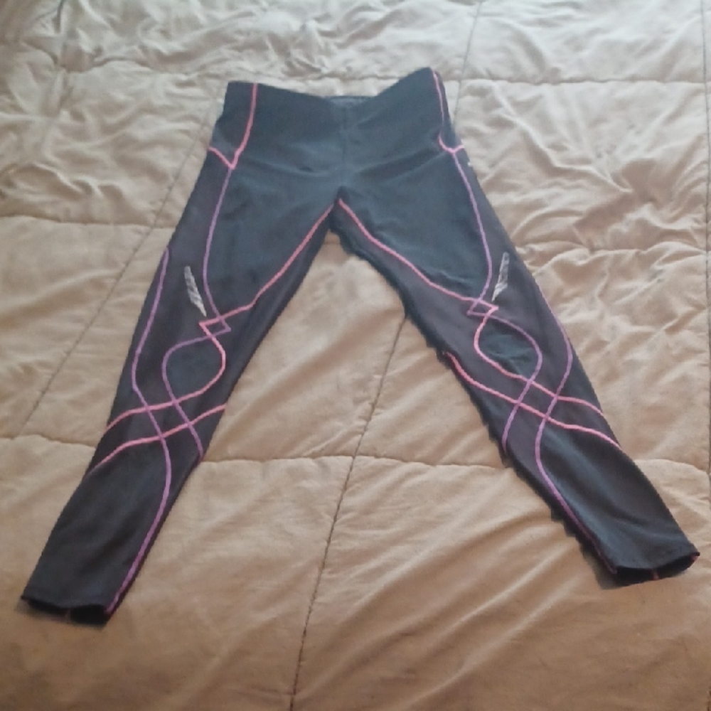 CW-X Women's Leggings with Pink Accents